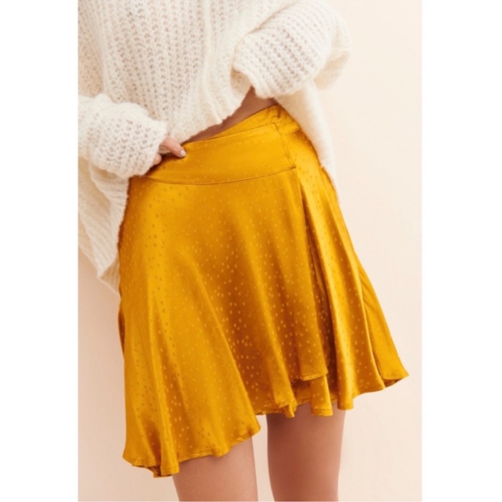 NWT Free People Star Struck‎ Mini Skirt in Canyon Bluff Size 6